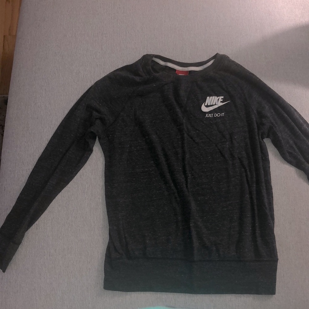 Nike grey pull over sweater